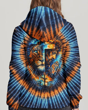 Lion Jesus Cross  Swirl  Women's All Over Print Shirt  - Tltw1202261