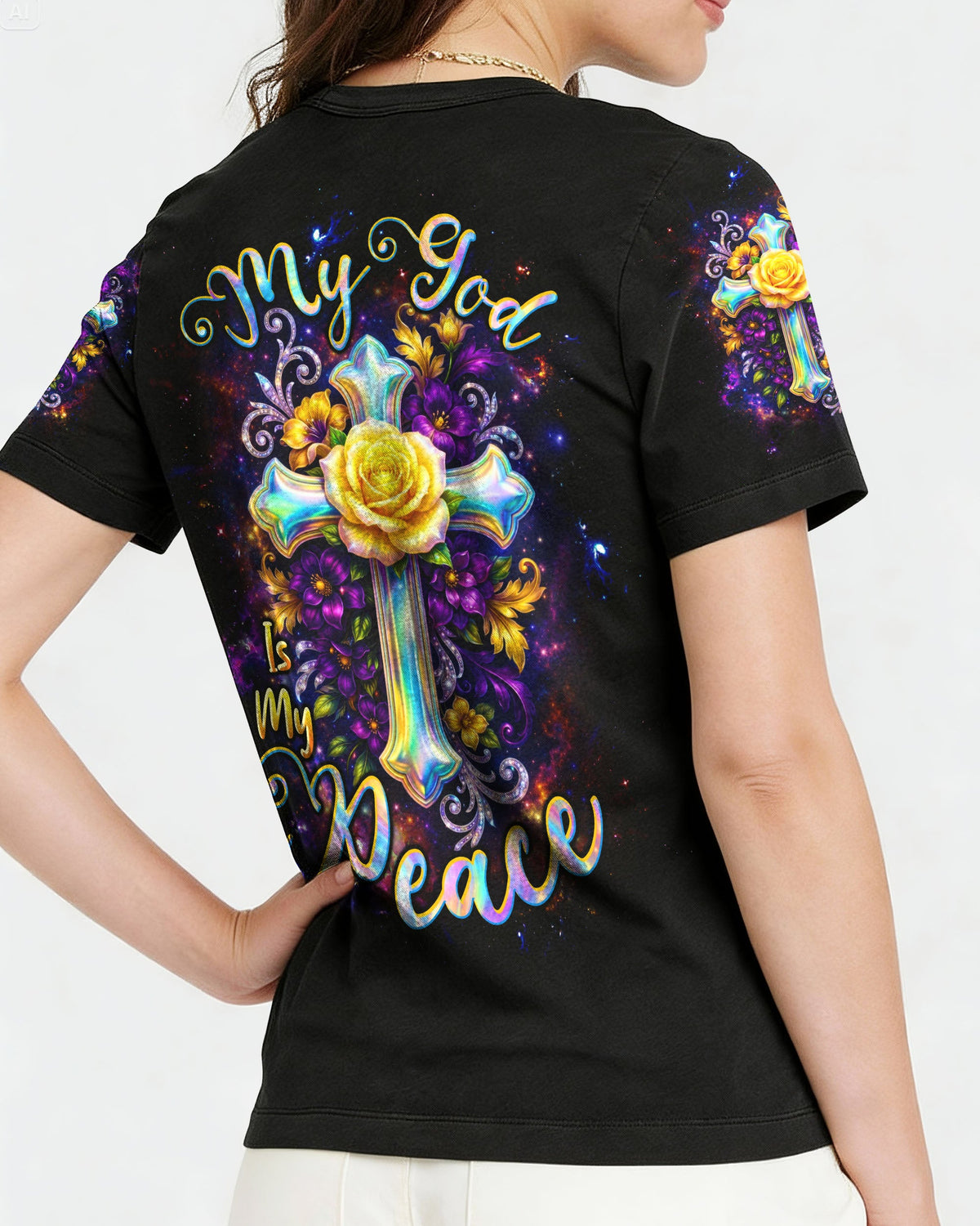 My God Is My Peace  Women's All Over Print Shirt  - Tltw1202263