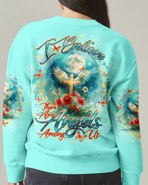 I Believe There Are Angels Among Us Women's All Over Print Shirt    - Tltw1203254