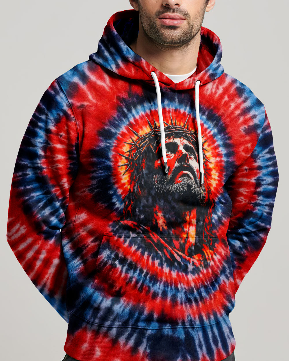 Jesus Halo Of Faith Swirl Men's All Over Print Shirt  -   Tltw1203263
