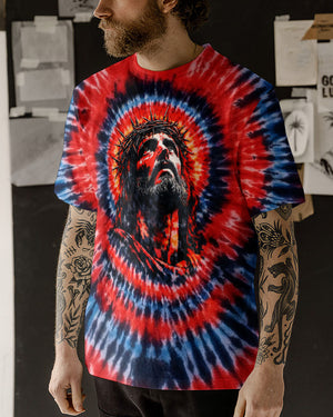 Jesus Halo Of Faith Swirl Men's All Over Print Shirt  -   Tltw1203263