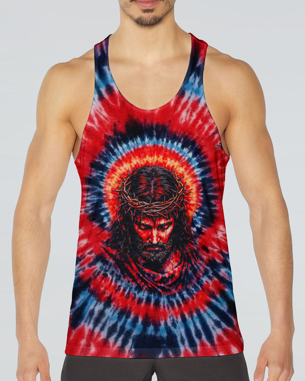 Jesus Halo Of Faith Swirl Men's All Over Print Shirt  -   Tltw1203263
