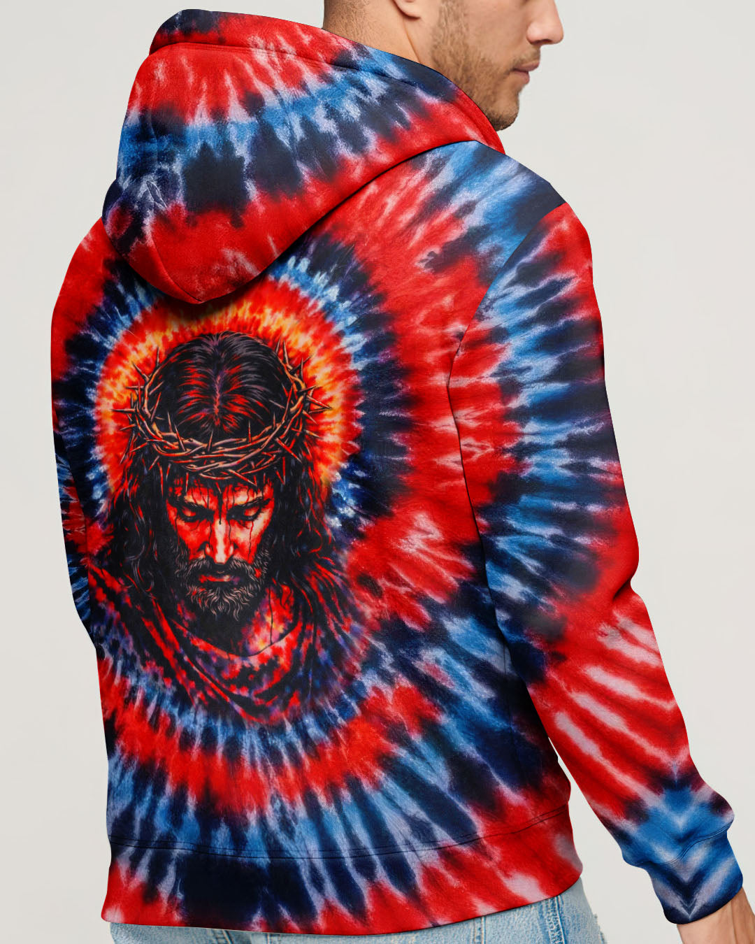 Jesus Halo Of Faith Swirl Men's All Over Print Shirt  -   Tltw1203263