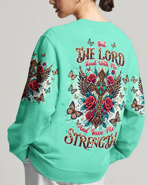 Lord Stood With Me Cross Rose Women's All Over Print Shirt - Tltw1208244