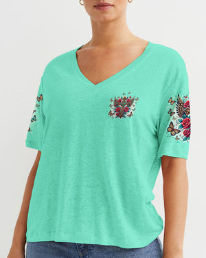 Lord Stood With Me Cross Rose Women's All Over Print Shirt - Tltw1208244