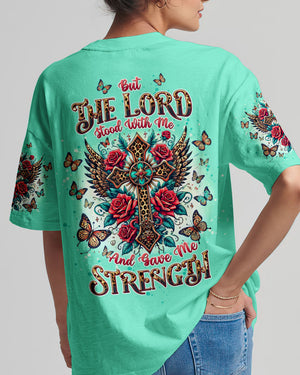 Lord Stood With Me Cross Rose Women's All Over Print Shirt - Tltw1208244