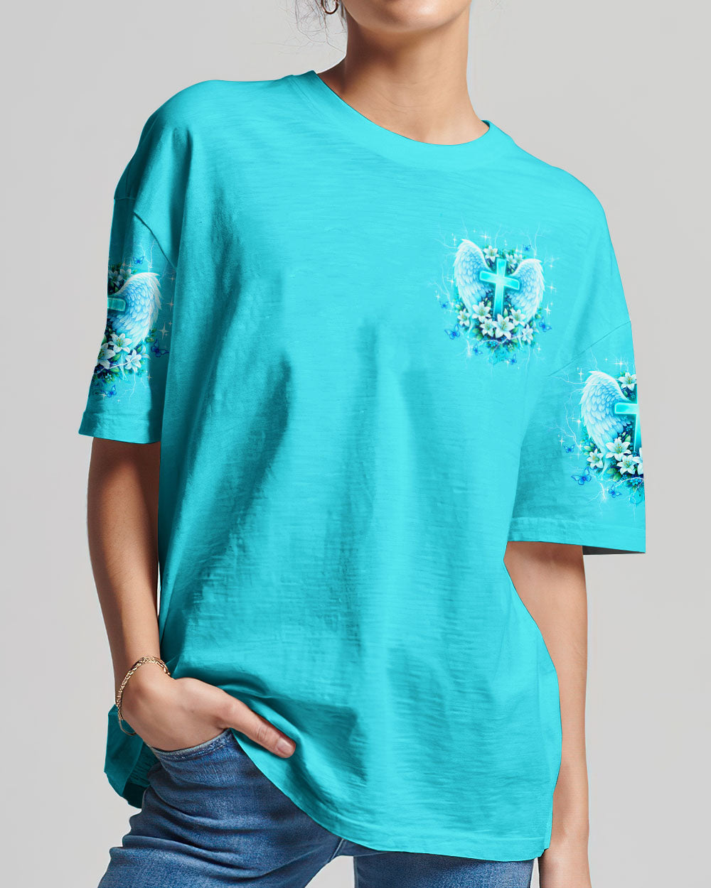When God Steps In Miracles Happen Women's All Over Print Shirt - Tltw1302263