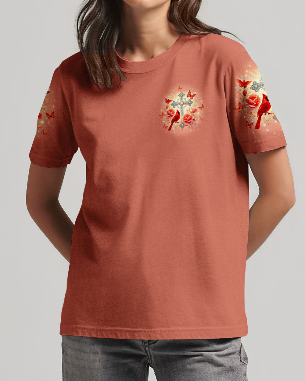 Cardinals Appear When Angels Are Near Women's All Over Print Shirt  - Tltw1303254
