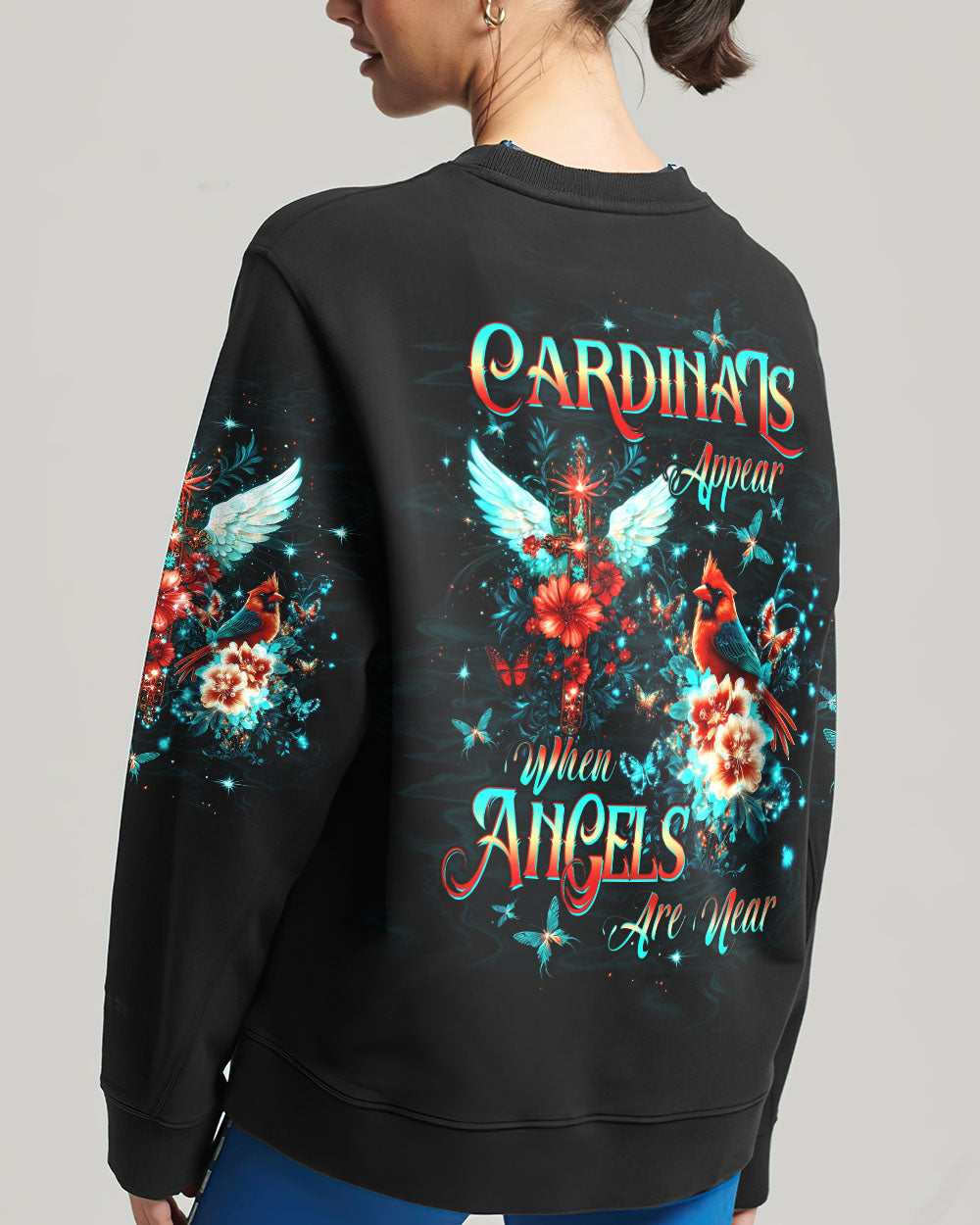 Cardinals Appear When Angels Are Near Women's All Over Print Shirt - Tltw1312245
