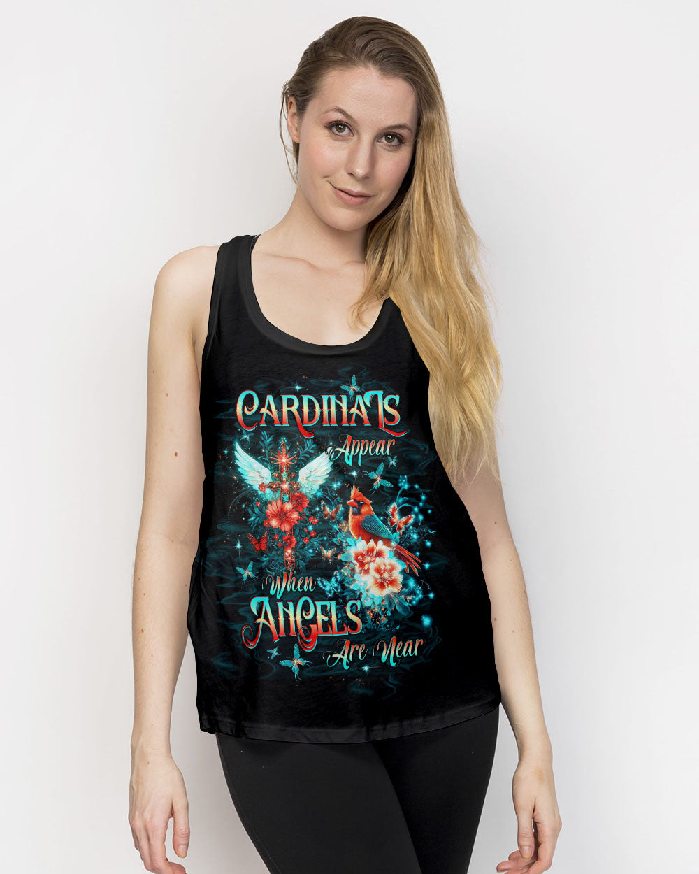 Cardinals Appear When Angels Are Near Women's All Over Print Shirt - Tltw1312245