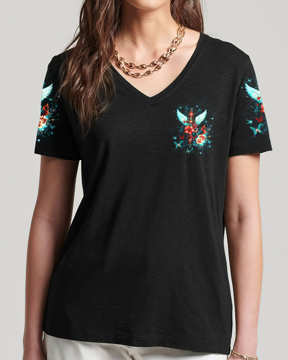 Cardinals Appear When Angels Are Near Women's All Over Print Shirt - Tltw1312245