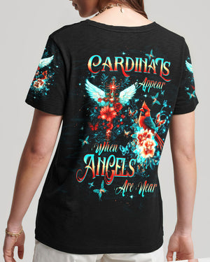 Cardinals Appear When Angels Are Near Women's All Over Print Shirt - Tltw1312245