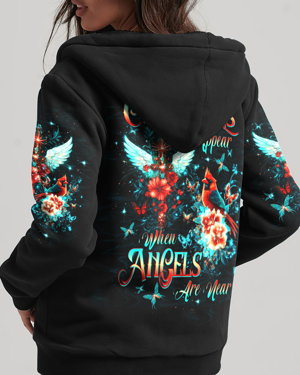 Cardinals Appear When Angels Are Near Women's All Over Print Shirt - Tltw1312245