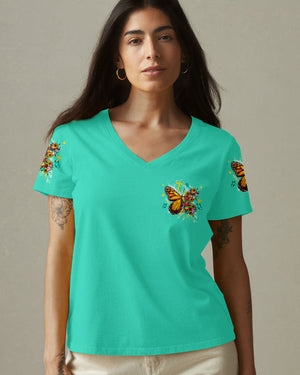 Created With A Purpose Butterfly Women's All Over Print Shirt  - Tltw1410253