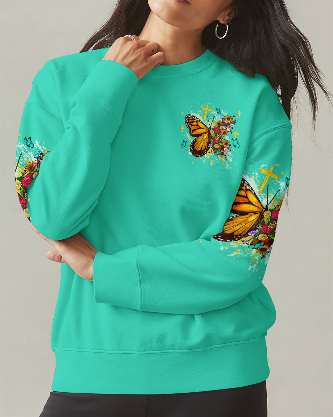 Created With A Purpose Butterfly Women's All Over Print Shirt  - Tltw1410253