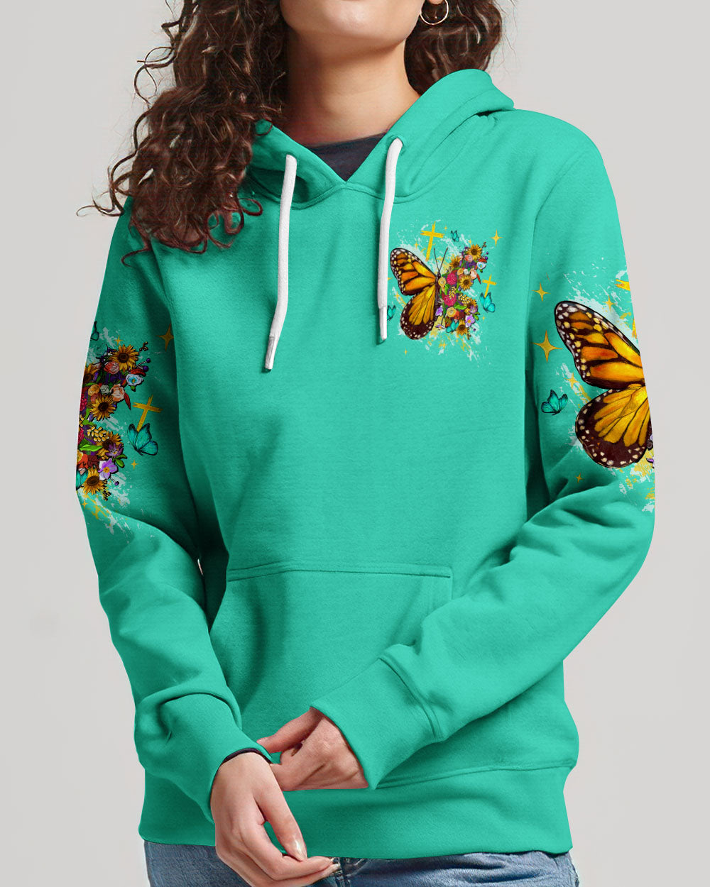 Created With A Purpose Butterfly Women's All Over Print Shirt  - Tltw1410253