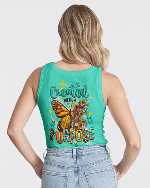 Created With A Purpose Butterfly Women's All Over Print Shirt  - Tltw1410253