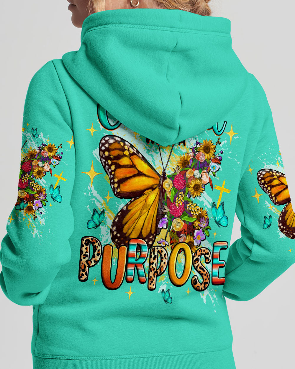 Created With A Purpose Butterfly Women's All Over Print Shirt  - Tltw1410253