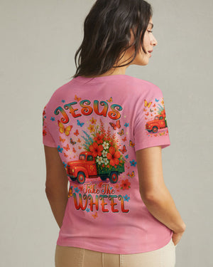 Jesus Take The Wheel Women's All Over Print Shirt   - Tltw1504254