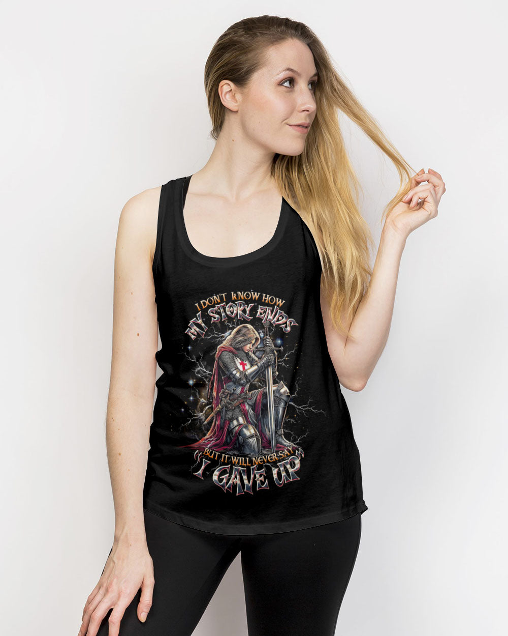 I Don't Know How My Story Ends Warrior Women's All Over Print Shirt   - Tltw1605253