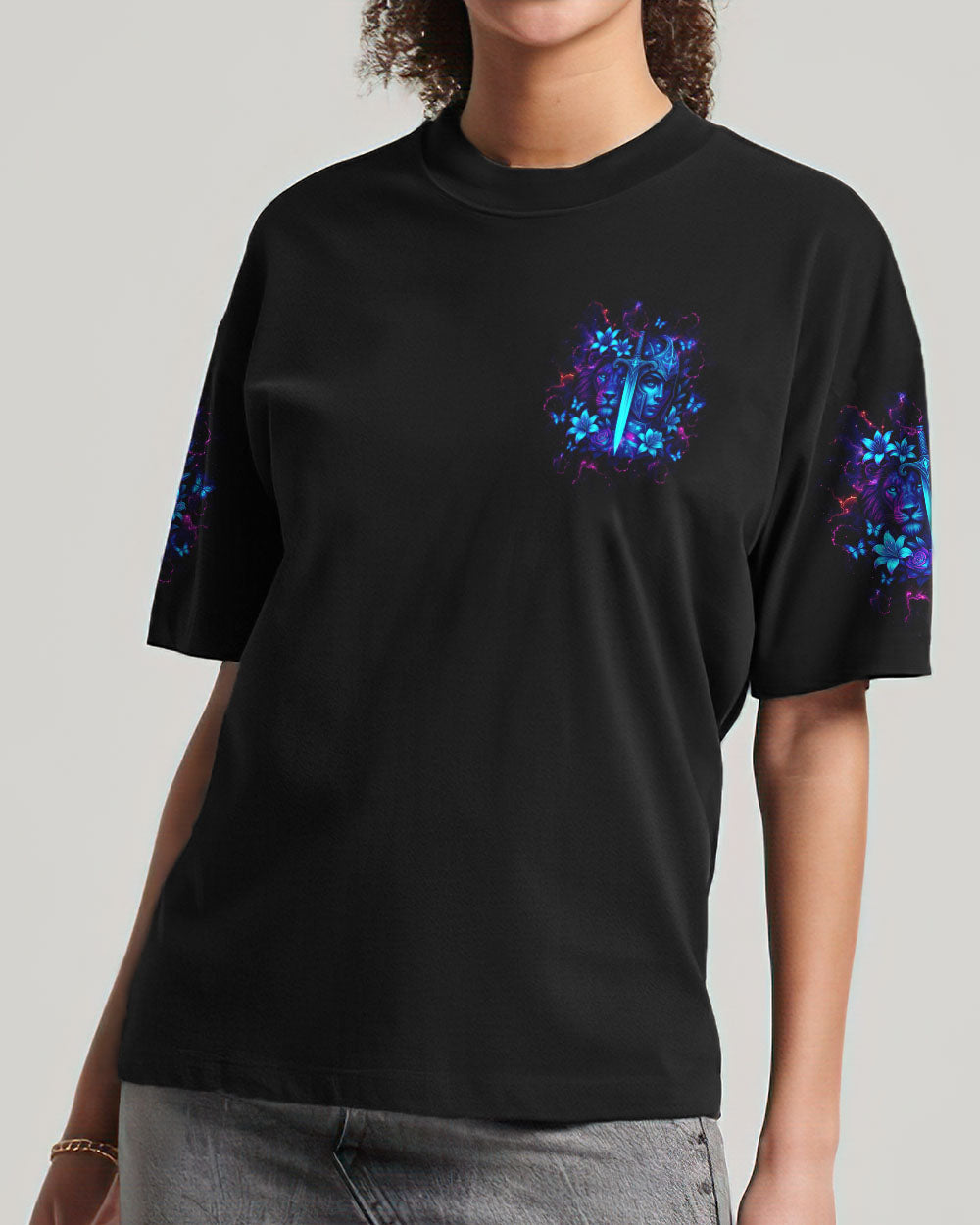 A Child Of God A Woman Of Faith Lion Warrior Women's All Over Print Shirt  - Tltw1707253
