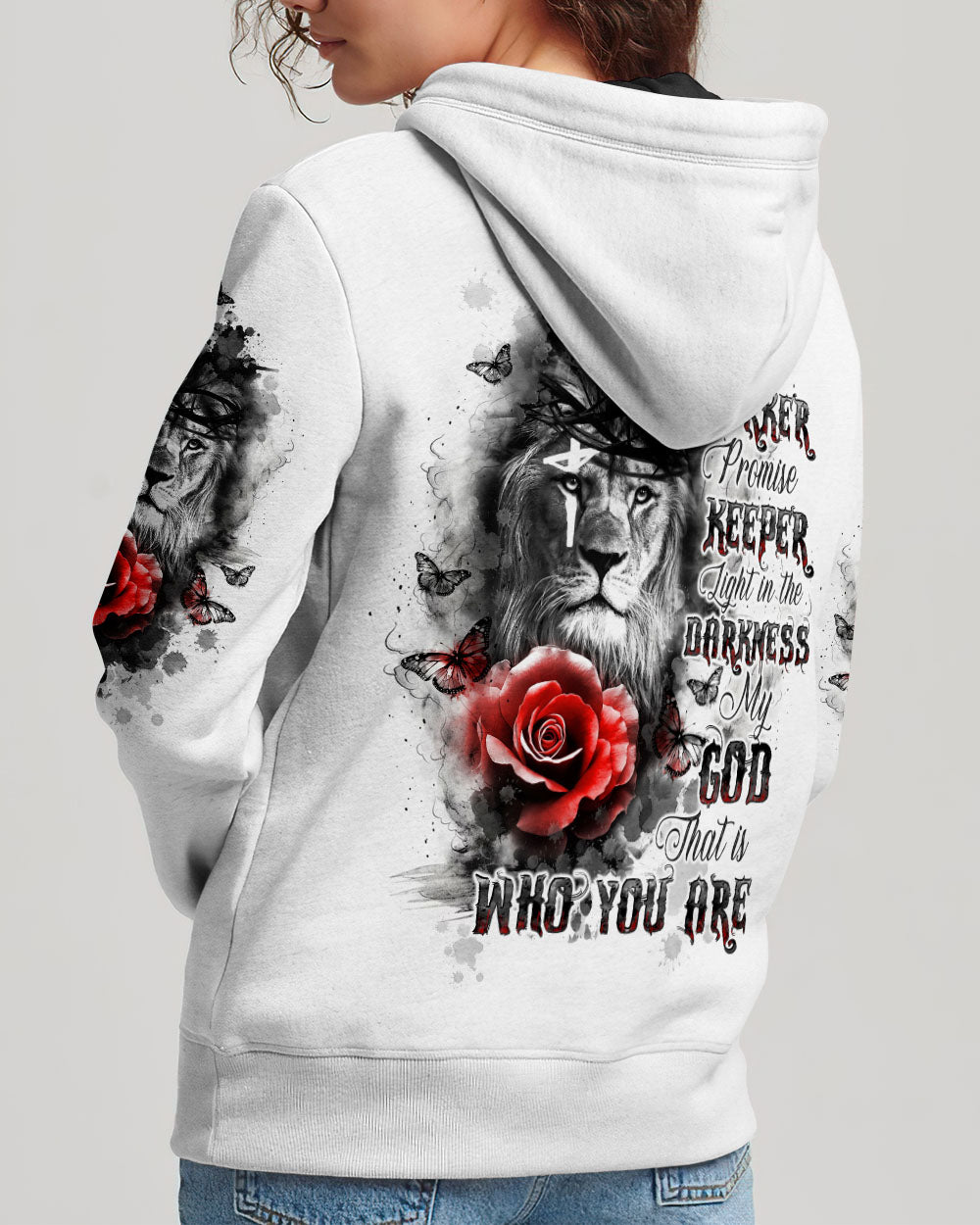 Way Maker Miracle Worker Cross Lion Women's All Over Print Shirt - Tltw1709244