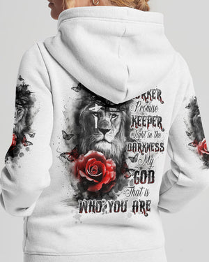 Way Maker Miracle Worker Cross Lion Women's All Over Print Shirt - Tltw1709244