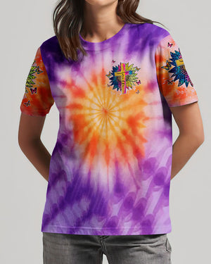I Believe In God Cross Sunflower Women's All Over Print Shirt - Tltw1811243