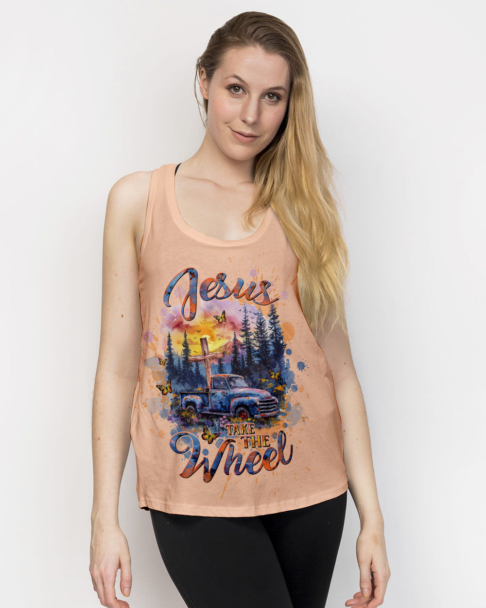 Jesus Take The Wheel Women's All Over Print Shirt - Tltw1903245