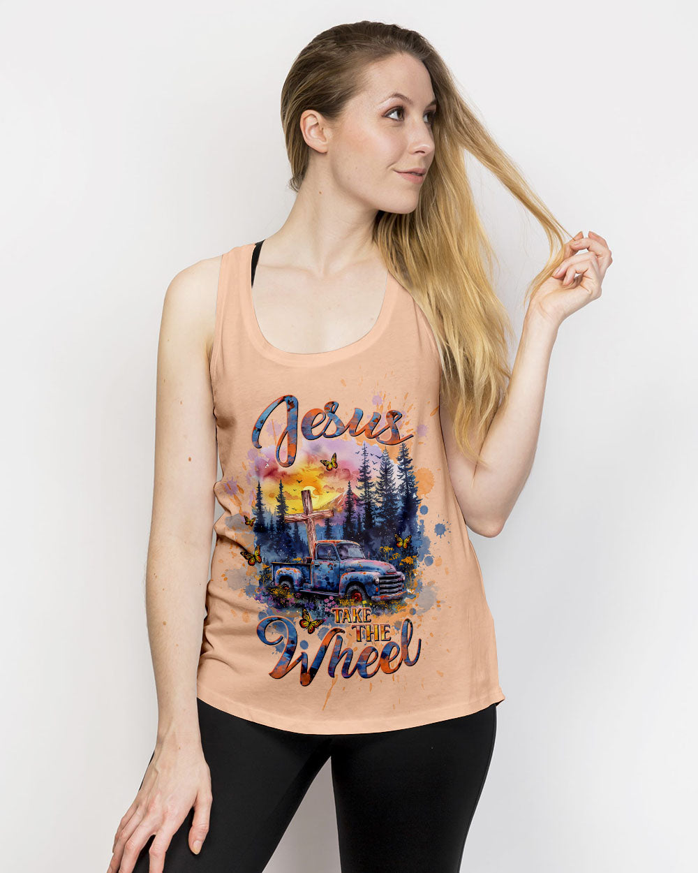 Jesus Take The Wheel Women's All Over Print Shirt - Tltw1903245