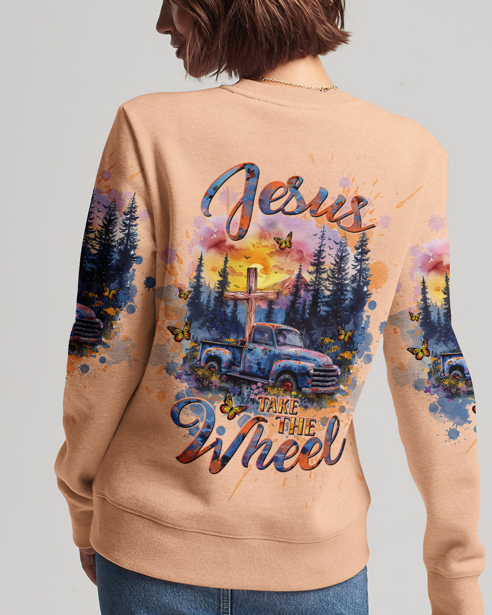 Jesus Take The Wheel Women's All Over Print Shirt - Tltw1903245