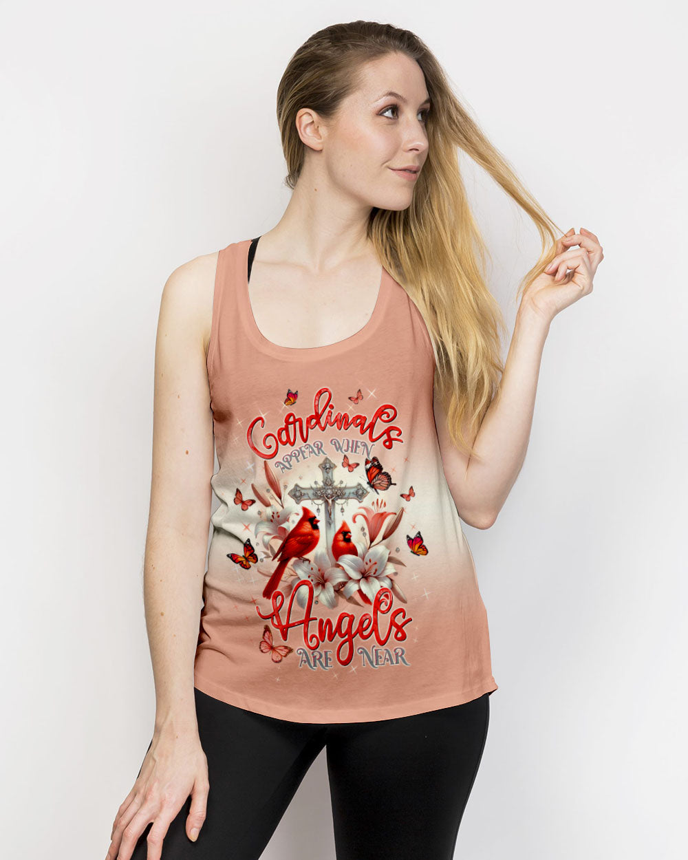 Cardinals Appear When Angels Are Near Women's All Over Print Shirt  - Tltw1903253