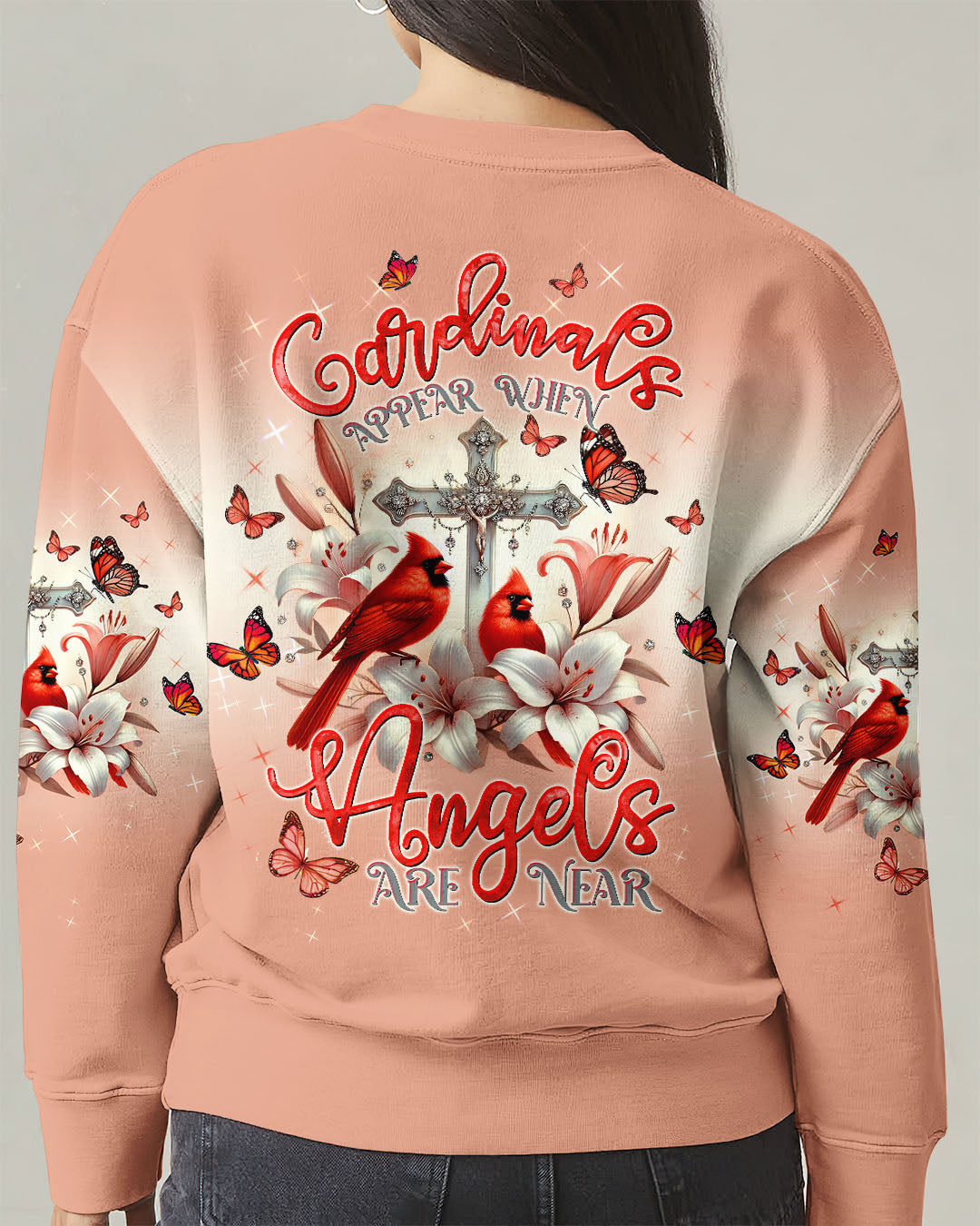 Cardinals Appear When Angels Are Near Women's All Over Print Shirt  - Tltw1903253