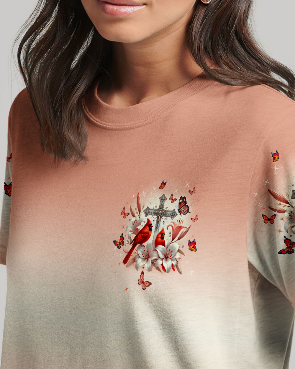 Cardinals Appear When Angels Are Near Women's All Over Print Shirt  - Tltw1903253