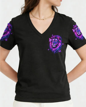Blessed By God Lion Butterfly Women's All Over Print Shirt  - Tltw1903262