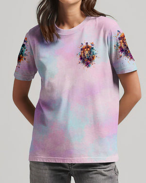 Be Strong And Courageous Lion Lilies Women's All Over Print Shirt - Tltw1904244