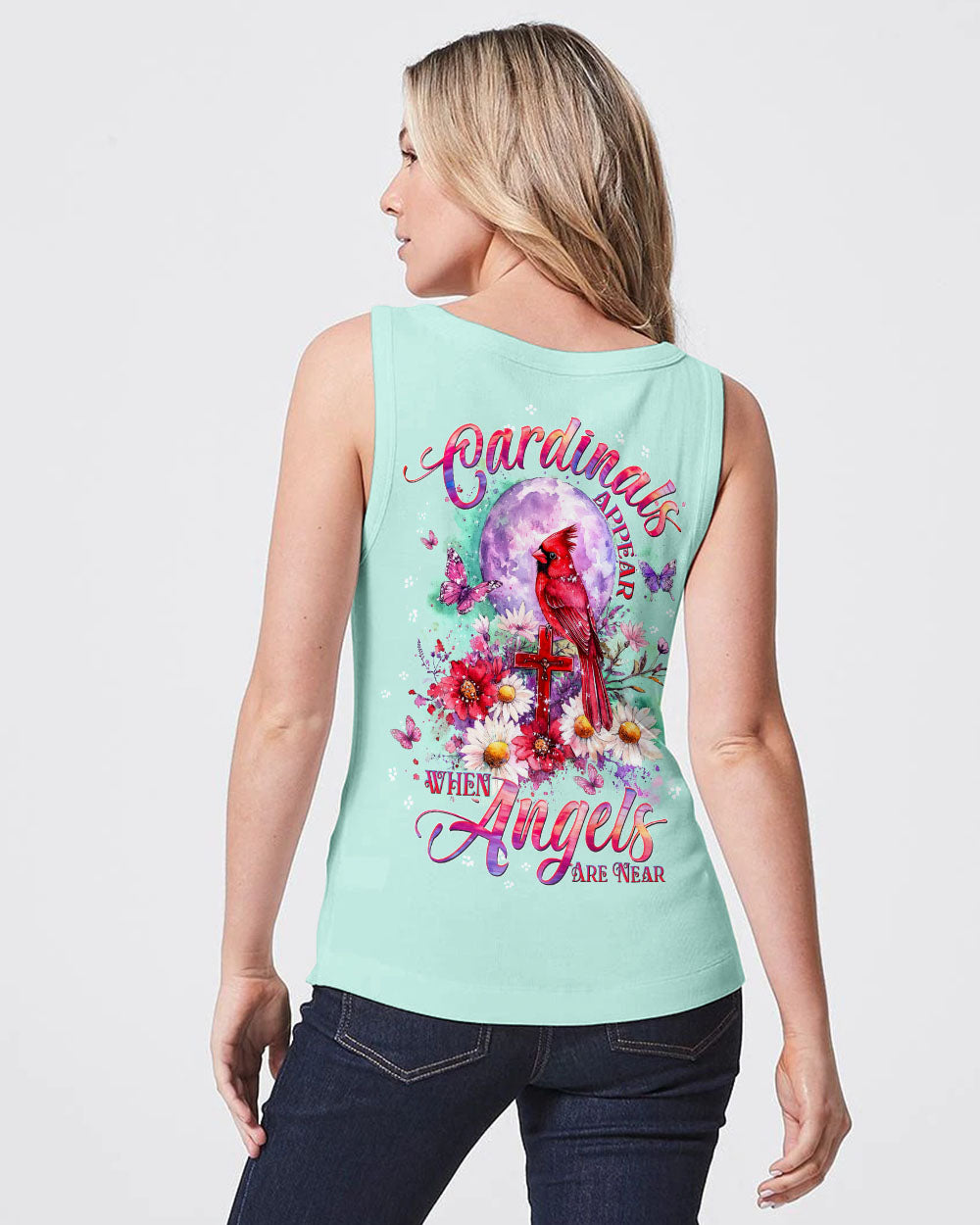 Cardinals Appear When Angels Are Near Women's All Over Print Shirt - Tltw2001252