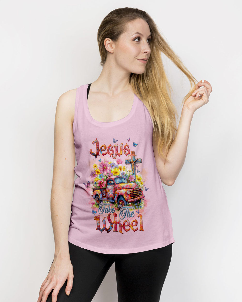 Jesus Take The Wheel Women's All Over Print Shirt - Tltw2002244