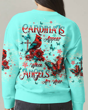 When Cardinals Appear Angels Are Near Women's All Over Print Shirt  - Tltw2110243