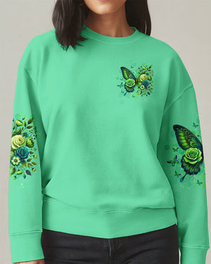 Blessed By God Loved By Jesus Butterfly Women's All Over Print Shirt - Tltw2210252