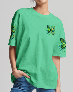 Blessed By God Loved By Jesus Butterfly Women's All Over Print Shirt - Tltw2210252