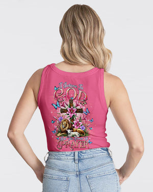 I Believe In God Lion Lamb Women's All Over Print Shirt  - Tltw2301254