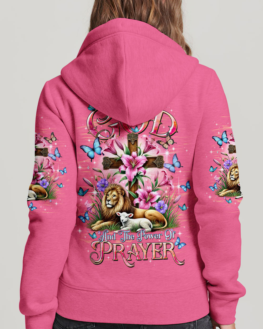 I Believe In God Lion Lamb Women's All Over Print Shirt  - Tltw2301254