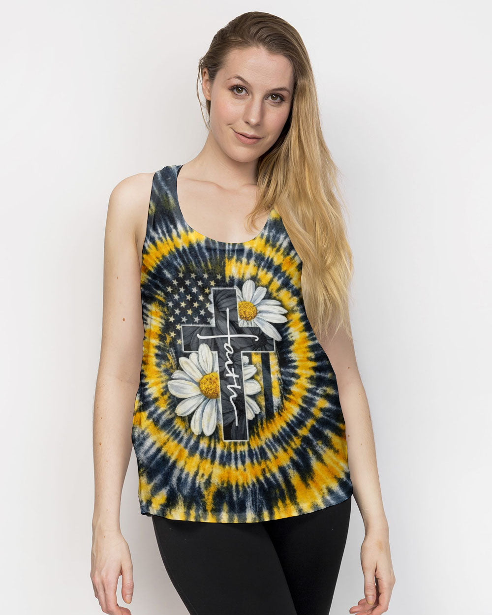 Daisies Cross Swirl Women's All Over Print Shirt - Tltw2302261