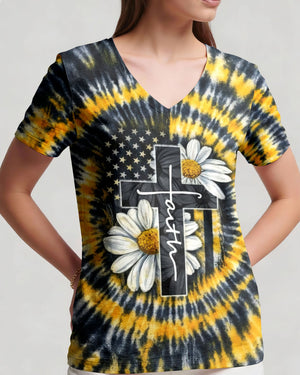 Daisies Cross Swirl Women's All Over Print Shirt - Tltw2302261