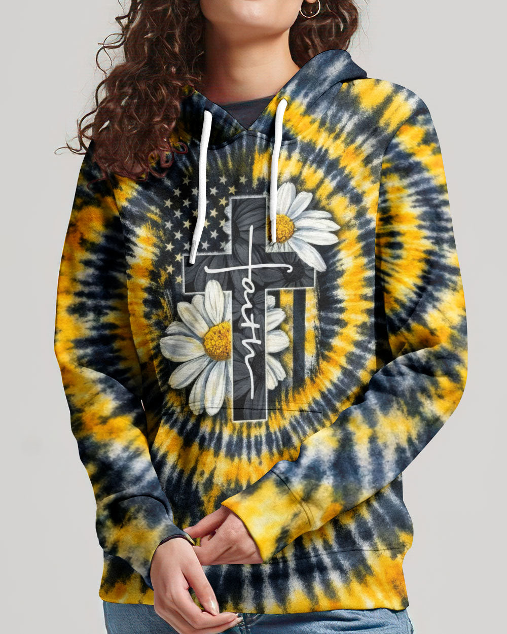 Daisies Cross Swirl Women's All Over Print Shirt - Tltw2302261