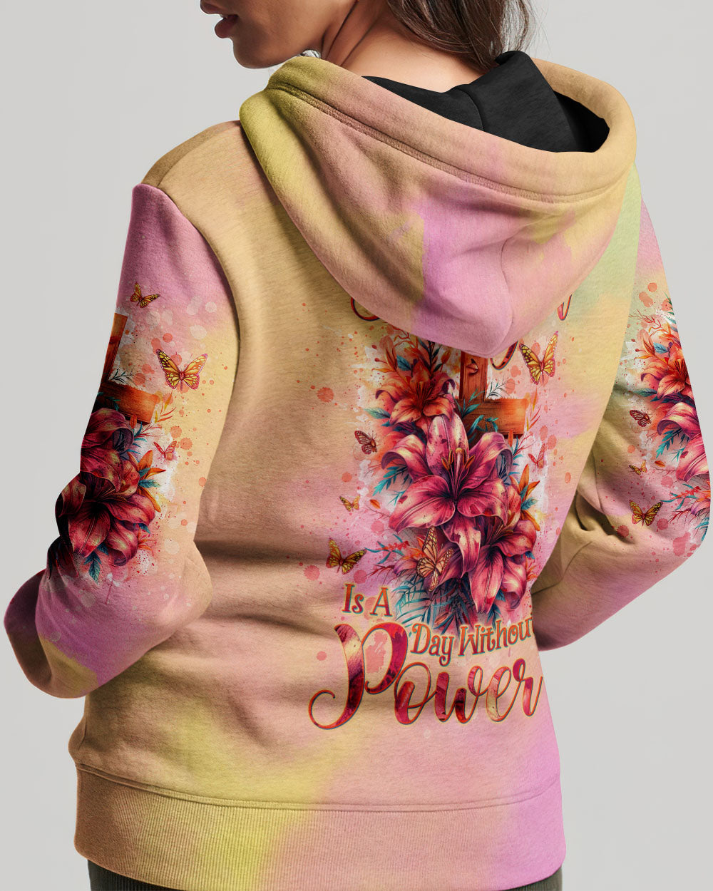 A Day Without Prayer Is A Day Without Power Lilies Women's All Over Print Shirt - Tltw2304245