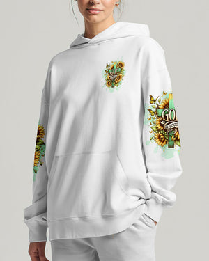 God Is Good All The Time Cross Sunflower Women's All Over Print Shirt - Tltw2311244
