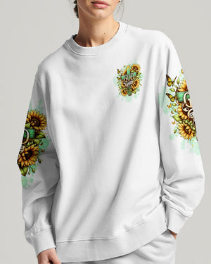 God Is Good All The Time Cross Sunflower Women's All Over Print Shirt - Tltw2311244