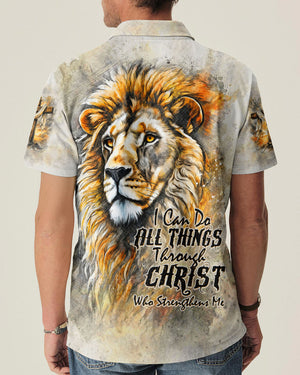 I Can Do All Things Through Christ Lion Cross Men's All Over Print  - Tltw2404264